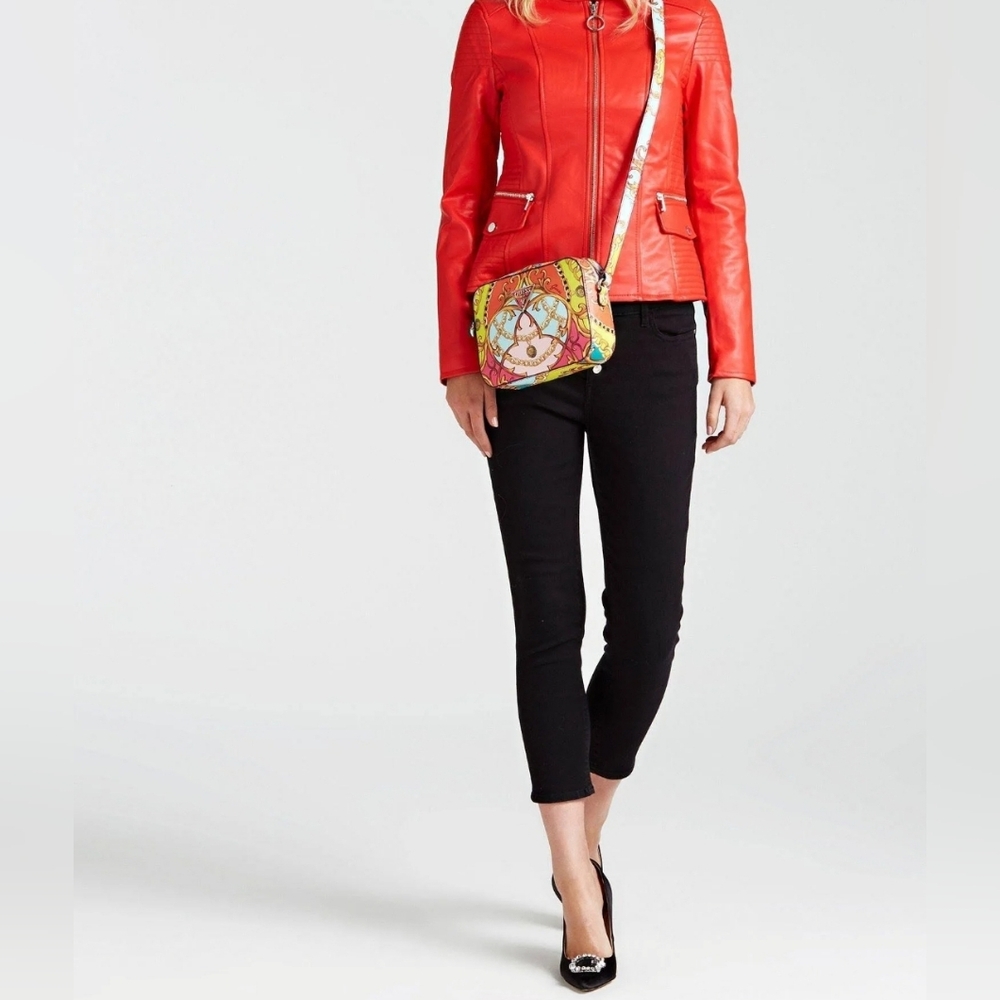 Guess Kamryn Crossbody - Coral Multi/Gold